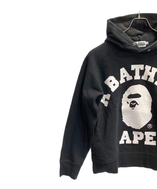 A BATHING APE（ア ベイシング エイプ）A BATHING APE (ア ベイシング エイプ) プルオーバーパーカー ブラック サイズ:Mの古着・服飾アイテム