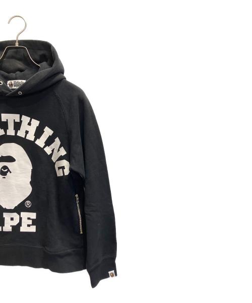 A BATHING APE（ア ベイシング エイプ）A BATHING APE (ア ベイシング エイプ) プルオーバーパーカー ブラック サイズ:Mの古着・服飾アイテム