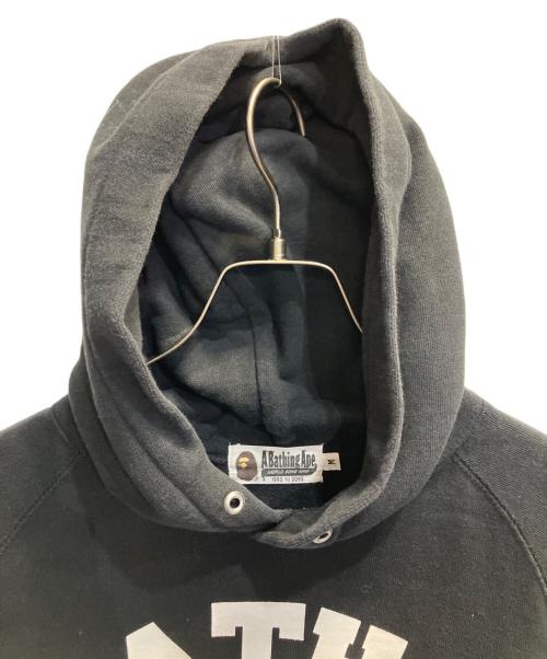 A BATHING APE（ア ベイシング エイプ）A BATHING APE (ア ベイシング エイプ) プルオーバーパーカー ブラック サイズ:Mの古着・服飾アイテム