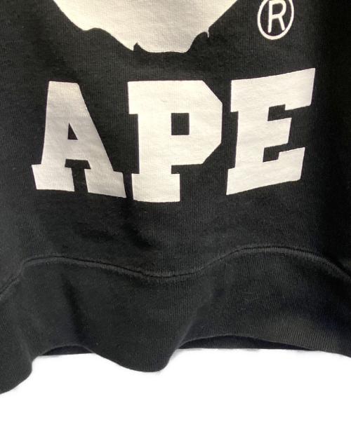 A BATHING APE（ア ベイシング エイプ）A BATHING APE (ア ベイシング エイプ) プルオーバーパーカー ブラック サイズ:Mの古着・服飾アイテム