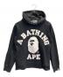 A BATHING APE（ア ベイシング エイプ）の古着「プルオーバーパーカー」｜ブラック