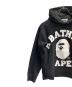 A BATHING APE (ア ベイシング エイプ) プルオーバーパーカー ブラック サイズ:M：12000円