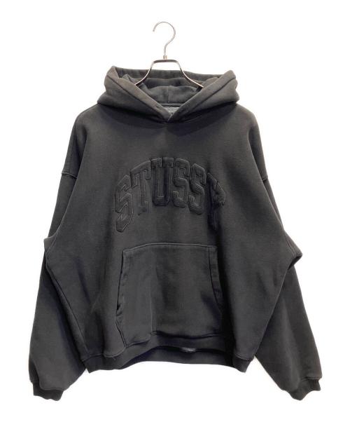 stussy（ステューシー）stussy (ステューシー) プルオーバーパーカー ブラック サイズ:Ｍの古着・服飾アイテム