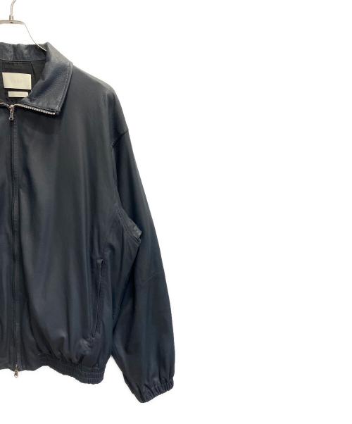 YOKE（ヨーク）YOKE (ヨーク) LEATHER TRAINING JACKET グレー サイズ:Lの古着・服飾アイテム