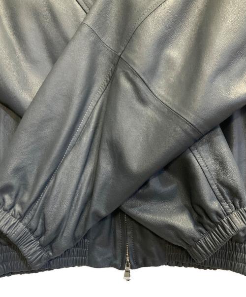 YOKE（ヨーク）YOKE (ヨーク) LEATHER TRAINING JACKET グレー サイズ:Lの古着・服飾アイテム
