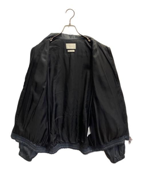 YOKE（ヨーク）YOKE (ヨーク) LEATHER TRAINING JACKET グレー サイズ:Lの古着・服飾アイテム