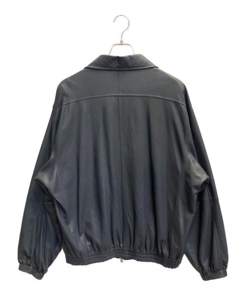 YOKE（ヨーク）YOKE (ヨーク) LEATHER TRAINING JACKET グレー サイズ:Lの古着・服飾アイテム
