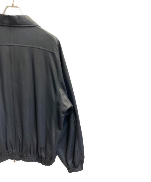 YOKE（ヨーク）YOKE (ヨーク) LEATHER TRAINING JACKET グレー サイズ:Lの古着・服飾アイテム