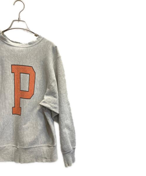 Champion REVERSE WEAVE（チャンピオン リバース ウィーブ）Champion REVERSE WEAVE (チャンピオン リバース ウィーブ) カレッジプリントスウェット ライトグレー サイズ:Lの古着・服飾アイテム
