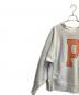 中古・古着 Champion REVERSE WEAVE (チャンピオン リバース ウィーブ) カレッジプリントスウェット ライトグレー サイズ:L：20000円