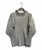 HOMME PLISSE ISSEY MIYAKEオム プリッセ イッセイ ミヤケ）の古着「プリーツハイネックカットソー」｜グレー