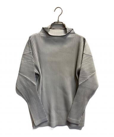希少★ISSEY MIYAKE イッセイミヤケ ハイネックカットソー プリーツM 中古・古着通販】HOMME PLISSE ISSEY MIYAKE (オム プリッセ イッセイ