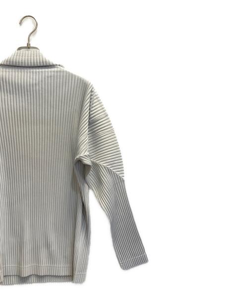 HOMME PLISSE ISSEY MIYAKE（オム プリッセ イッセイ ミヤケ）HOMME PLISSE ISSEY MIYAKE (オム プリッセ イッセイ ミヤケ) プリーツハイネックカットソー グレー サイズ:２の古着・服飾アイテム