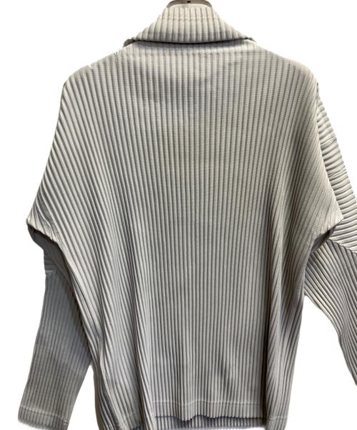 HOMME PLISSE ISSEY MIYAKE（オム プリッセ イッセイ ミヤケ）HOMME PLISSE ISSEY MIYAKE (オム プリッセ イッセイ ミヤケ) プリーツハイネックカットソー グレー サイズ:２の古着・服飾アイテム
