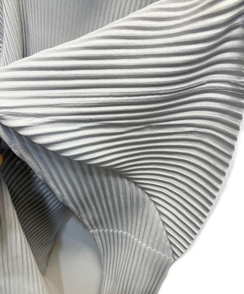 HOMME PLISSE ISSEY MIYAKE（オム プリッセ イッセイ ミヤケ）HOMME PLISSE ISSEY MIYAKE (オム プリッセ イッセイ ミヤケ) プリーツハイネックカットソー グレー サイズ:２の古着・服飾アイテム