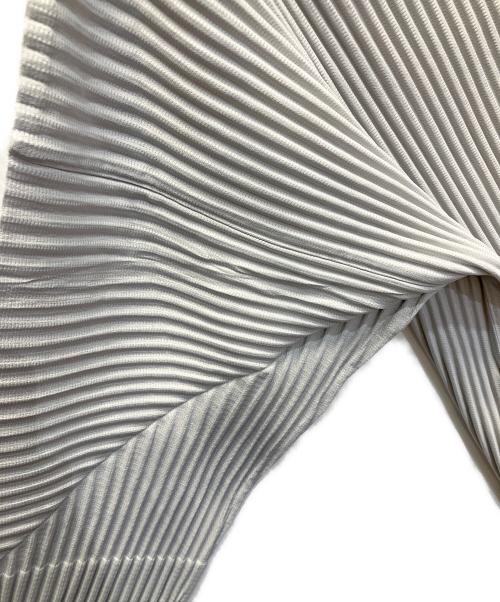 HOMME PLISSE ISSEY MIYAKE（オム プリッセ イッセイ ミヤケ）HOMME PLISSE ISSEY MIYAKE (オム プリッセ イッセイ ミヤケ) プリーツハイネックカットソー グレー サイズ:２の古着・服飾アイテム