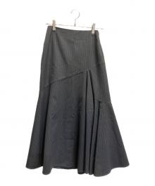 DRIES VAN NOTEN（ドリスヴァンノッテン）の古着「アシンメトリースカート」｜グレー