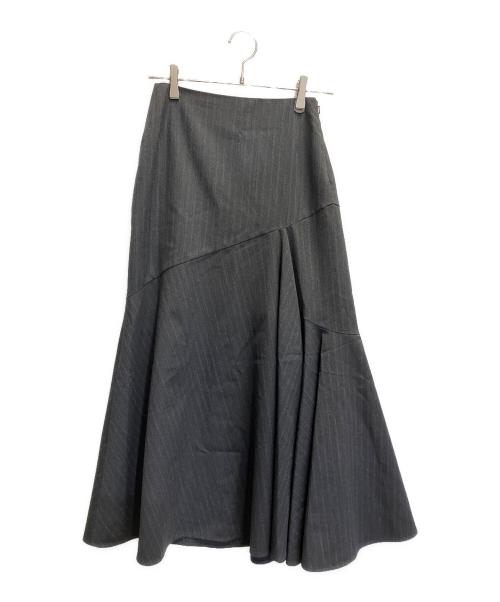DRIES VAN NOTEN（ドリスヴァンノッテン）DRIES VAN NOTEN (ドリスヴァンノッテン) アシンメトリースカート グレー サイズ:34の古着・服飾アイテム