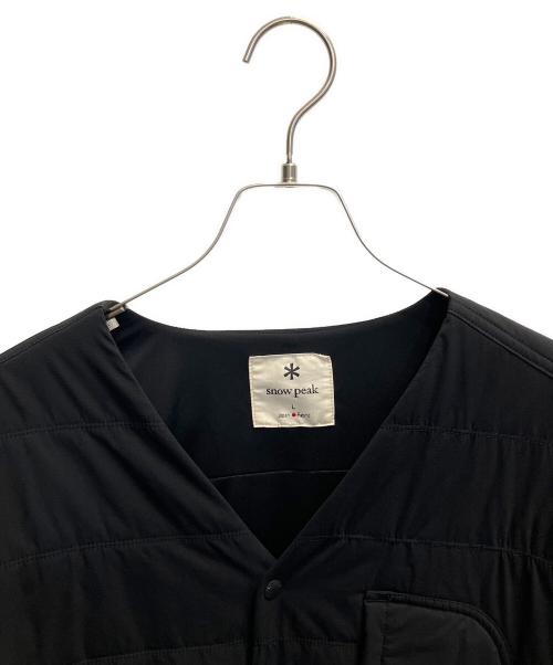 Snow peak（スノーピーク）Snow peak (スノーピーク) フレキシブル インシュレイテッドカーディガン ブラック サイズ:Lの古着・服飾アイテム
