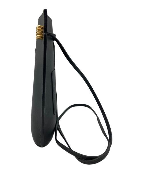 LOEWE（ロエベ）LOEWE (ロエベ) アナグラム ダイスポケット クラシックカーフ レザー ショルダーバッグ ブラックの古着・服飾アイテム