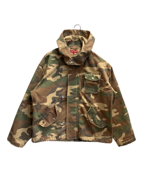 SUPREME（シュプリーム）Supreme (シュプリーム) Canvas Clip Jacket ベージュ×カーキ サイズ:XLの古着・服飾アイテム