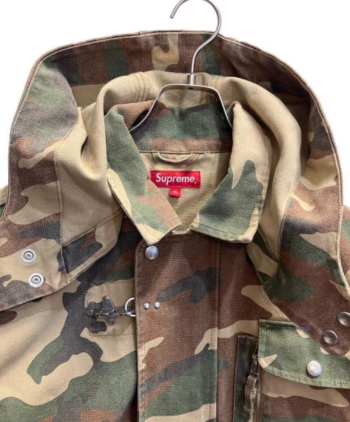 SUPREME（シュプリーム）Supreme (シュプリーム) Canvas Clip Jacket ベージュ×カーキ サイズ:XLの古着・服飾アイテム