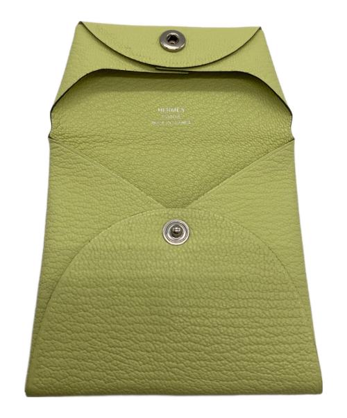 HERMES（エルメス）HERMES (エルメス) コインケース 黄緑の古着・服飾アイテム
