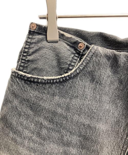 DAIRIKU（ダイリク）DAIRIKU (ダイリク) Skirt Docking Wide Denim Pants グレー サイズ:27（S）の古着・服飾アイテム