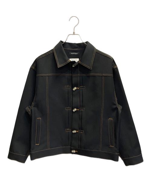TENDER PERSON（テンダ―パーソン）TENDER PERSON (テンダ―パーソン) ANTIQUE KAMEO TRUCKER JACKET ブラック サイズ:2の古着・服飾アイテム