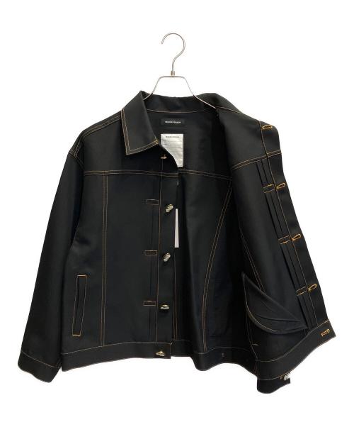 TENDER PERSON（テンダ―パーソン）TENDER PERSON (テンダ―パーソン) ANTIQUE KAMEO TRUCKER JACKET ブラック サイズ:2の古着・服飾アイテム