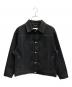 TENDER PERSON（テンダ―パーソン）の古着「ANTIQUE KAMEO TRUCKER JACKET」｜ブラック