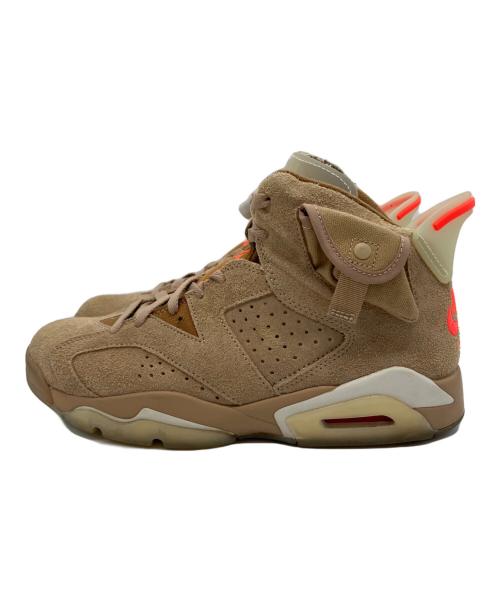 NIKE（ナイキ）NIKE (ナイキ) Travis Scott (トラヴィススコット)  Air Jordan 6 British Khaki ベージュ サイズ:26の古着・服飾アイテム