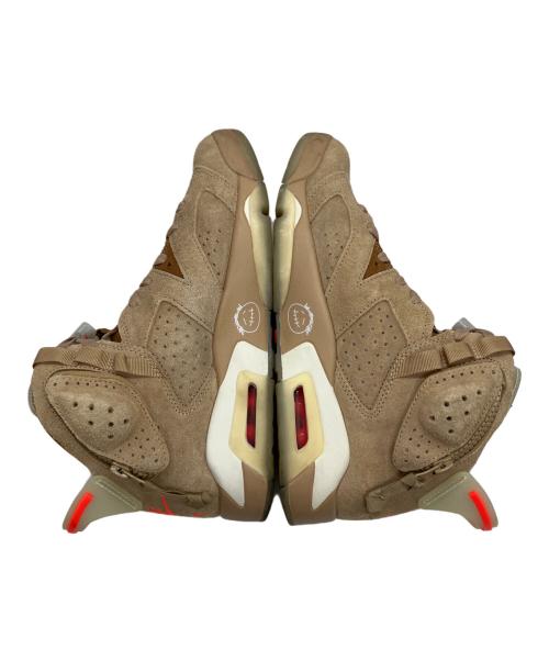 NIKE（ナイキ）NIKE (ナイキ) Travis Scott (トラヴィススコット)  Air Jordan 6 British Khaki ベージュ サイズ:26の古着・服飾アイテム