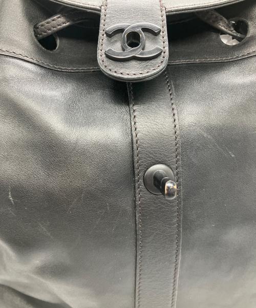 CHANEL（シャネル）CHANEL (シャネル) レザーリュック ブラックの古着・服飾アイテム