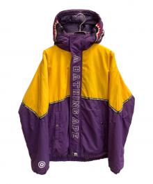 A BATHING APE（アベイシングエイプ）の古着「中綿ジャケット」｜パープル×イエロー
