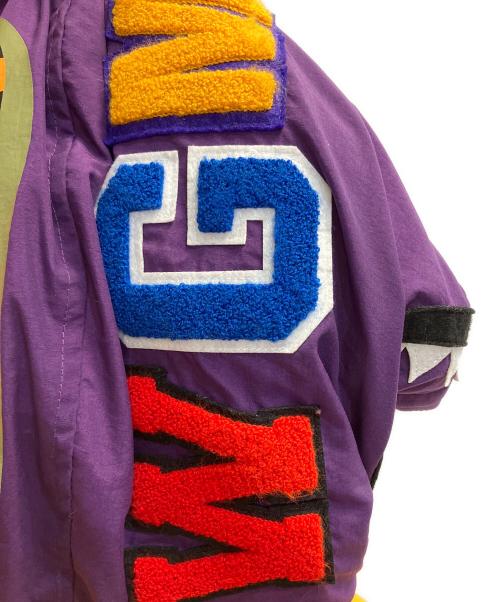 A BATHING APE（アベイシングエイプ）A BATHING APE (アベイシングエイプ) 中綿ジャケット パープル×イエロー サイズ:Sの古着・服飾アイテム