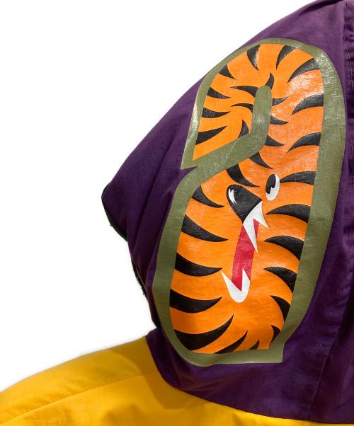A BATHING APE（アベイシングエイプ）A BATHING APE (アベイシングエイプ) 中綿ジャケット パープル×イエロー サイズ:Sの古着・服飾アイテム