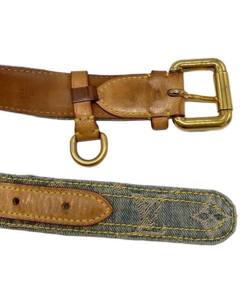 LOUIS VUITTON（ルイ ヴィトン）LOUIS VUITTON (ルイ ヴィトン) モノグラム・デニム サンチュール インディゴの古着・服飾アイテム