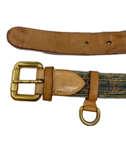 LOUIS VUITTON（ルイ ヴィトン）LOUIS VUITTON (ルイ ヴィトン) モノグラム・デニム サンチュール インディゴの古着・服飾アイテム