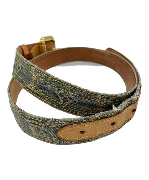 LOUIS VUITTON（ルイ ヴィトン）LOUIS VUITTON (ルイ ヴィトン) モノグラム・デニム サンチュール インディゴの古着・服飾アイテム