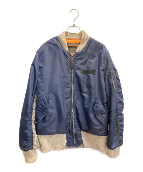 T.K GARMENT SUPPLY（ティーケーガーメントサプライ）T.K GARMENT SUPPLY (ティーケーガーメントサプライ) 切替ジャケット ネイビー サイズ:Lの古着・服飾アイテム