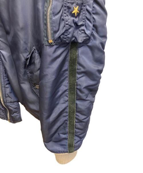 T.K GARMENT SUPPLY（ティーケーガーメントサプライ）T.K GARMENT SUPPLY (ティーケーガーメントサプライ) 切替ジャケット ネイビー サイズ:Lの古着・服飾アイテム