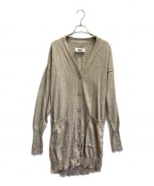 MM6 Maison Margiela（エムエムシックスメゾンマルジェラ）の古着「薄手カーディガン」｜ライトグレー