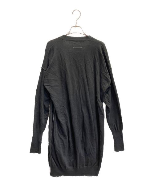 MM6 Maison Margiela（エムエムシックスメゾンマルジェラ）MM6 Maison Margiela (エムエムシックスメゾンマルジェラ) 薄手カーディガン ブラック サイズ:XSの古着・服飾アイテム