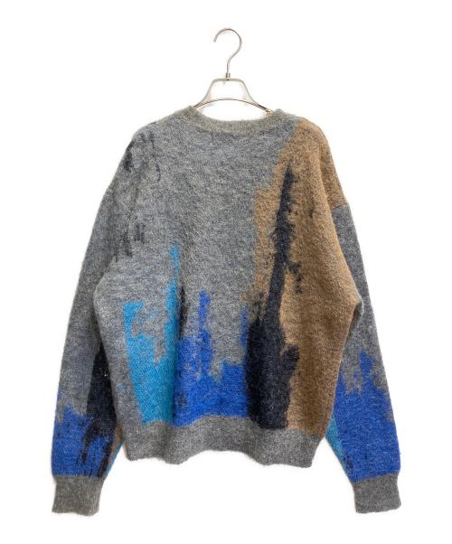 PRANK PROJECT（プランクプロジェクト）PRANK PROJECT (プランクプロジェクト) 厚手ニット グレー×ブルー サイズ:FREEの古着・服飾アイテム