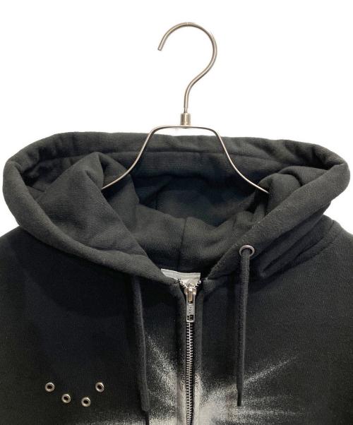 XOGUL（ソグル）XOGUL (ソグル) Eyeleted logo Hoodie ブラック サイズ:Mの古着・服飾アイテム