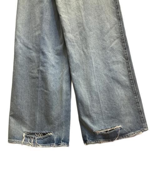 Maison Margiela（メゾンマルジェラ）Maison Margiela (メゾンマルジェラ) オーバーサイズ プリーツジーンズ ブルー サイズ:40の古着・服飾アイテム