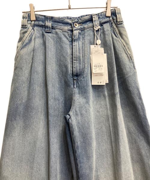 Maison Margiela（メゾンマルジェラ）Maison Margiela (メゾンマルジェラ) オーバーサイズ プリーツジーンズ ブルー サイズ:40の古着・服飾アイテム