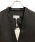 Maison Margiela (メゾンマルジェラ) バージンウール ノーカラージャケット ブラック サイズ:48：90000円