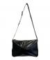 PRADA (プラダ) ソフトルックスレザー ショルダーバッグ ブラック：200000円